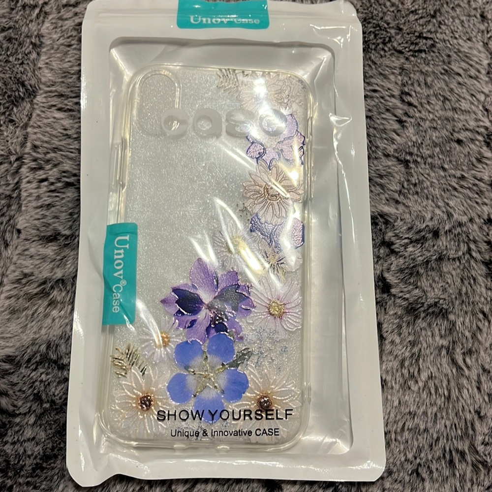 New iPhone case for XR with beautiful flower detail